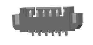 Connecteur de circuit imprimé PicoBlade à pas de 1,25 mm, rangée simple, montage vertical, surface, placage d'étain (Sn), verrouillage par friction, 22 - Product Image 3