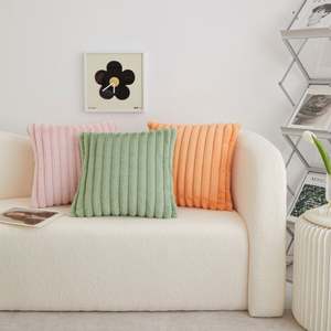 <span class=keywords><strong>Funda</strong></span> de Cojín de <span class=keywords><strong>Pelo</strong></span> de Conejo de Lujo Nórdico, Tejida, Cálida para Invierno, Decoración del Hogar, <span class=keywords><strong>Funda</strong></span> de Almohada, Tamaño Personalizado y Felpa Sólida - Product Image 3