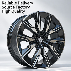 Rines Deportivos Flowtone de 20 Pulgadas, Aleación 5x112 120 ET25 40, Negros Mecanizados, Diseño en Y, JWL VIA, para BMW X5 - Product Image 1