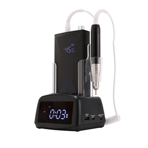 Machine à percer les ongles professionnelle en alliage d'aluminium 45000 tr/min Rechargeable Moteur sans balais 85W Affichage LCD <span class=keywords><strong>Ponceuse</strong></span> à ongles puissante Horloge - Product Image 1