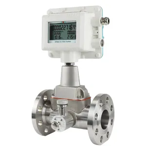 Q & T 4-20 Ma Rs485 Modbus Butana N2 Flowmeter Turbin Gas Digital Kontrol Aliran Lpg Mass Flow Meter