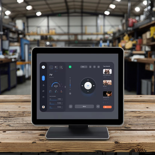15inch 4:3 IP65 Waterproof Rugged Metal Base Capacitive Touch Screen Monitor VGA/USB Interfaces Business Education Industrial
