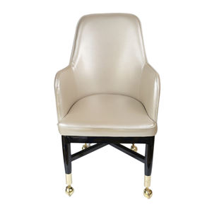 高級レザー + 無垢材カジノチェア高級高品質オランダチェアカスタマイズ - Product Image 3