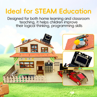 Kit de Aprendizaje de Electrónica para el Hogar Inteligente, Juego Educativo STEM de Programación, Compatible con Tutorial de 16 Lecciones, para Mayores de 8 Años, de Madera