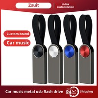 Clé USB personnalisée en gros avec logo, mini clé USB en métal, clé USB créative, 2 Go-128 Go, haute vitesse, clé USB mémoire flash