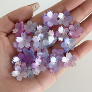 Xinbi एसिटिक एसिड 18 मिमी तीन आयामी चेरी फूलों की सहायक उपकरण, हेडवियर, हेयरपिन, ब्रैसलेट, बी - Product Image 4