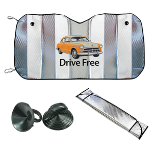 Pare-soleil de voiture en film aluminium à bulles réflecteur de chaleur grande taille pour véhicules et fourgonnettes de grande taille - Vente en gros - Product Image 4