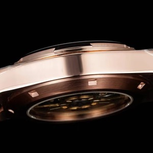 Montre de Luxe Automatique Mécanique à Phases de Lune et Date Rétrograde, Cadran Bleu, Bracelet en Métal Or Rose, Lumineuse, Tendance 2026 - Product Image 5