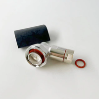 Câble d'antenne flexible 1/2 pouce, câble d'alimentation, fil électrique étanche, connecteur coaxial RF à angle droit DIN 7/16 mâle à pince