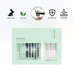 <span class=keywords><strong>Faux</strong></span> <span class=keywords><strong>cils</strong></span> en grappe naturels ZM sans <span class=keywords><strong>colle</strong></span>, auto-adhésifs, vente en gros, pré-collés, à presser, noirs et marron - Product Image 1