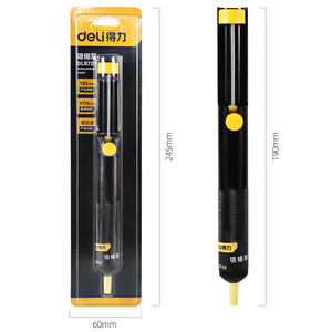 <span class=keywords><strong>Bomba</strong></span> desoldadora Deli DL8720 #195mm # <span class=keywords><strong>Bomba</strong></span> <span class=keywords><strong>de</strong></span> succión <span class=keywords><strong>de</strong></span> <span class=keywords><strong>estaño</strong></span> para eliminación <span class=keywords><strong>de</strong></span> soldadura Boquilla <span class=keywords><strong>de</strong></span> PTFE <span class=keywords><strong>de</strong></span> aleación <span class=keywords><strong>de</strong></span> aluminio - Product Image 2