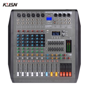 Double 99 DSP <span class=keywords><strong>500W</strong></span>*2 8 Canaux Amplificateur Mélangeur de Puissance Professionnel Console de Mixage Audio Numérique avec Bluetooth MP3 USB - Product Image 5