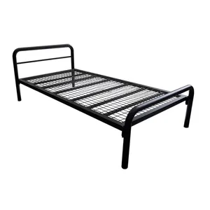 School Dormitory Modern Student Iron Double Decker Metal Steel Pipe Bunk Bed