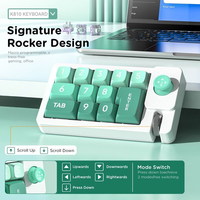 Clavier de jeu filaire portable à une main programmable, 12 touches macro définies, RVB, échangeables à chaud