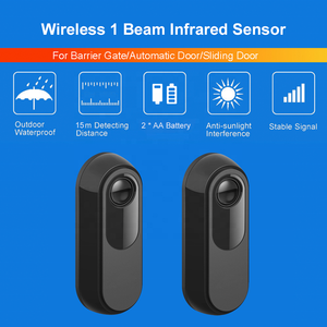 Sensor de Feixe Único Sem Fio ANRUX WH-1B15F 15m para Portão Automático e Porta Deslizante, <span class=keywords><strong>Detector</strong></span> de Feixe <span class=keywords><strong>IR</strong></span> ACDC12-24v - Product Image 5