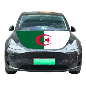 Wholesale 120x150C Algeria Car Hood Covers Flag Affordable Wear-Resistant and Durable Car Engine Hood Cover