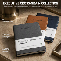 Carnet d'affaires personnalisable en cuir PU, logo personnalisé, journal, agenda, planificateur, fabricant d'impression