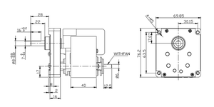 Compresseur nébuliseur de moteur universel avec pôle d'ombrage AC, moteur monopahsé, YJ6130, haute vitesse, faible bruit, 3000 tr/min - Product Image 6