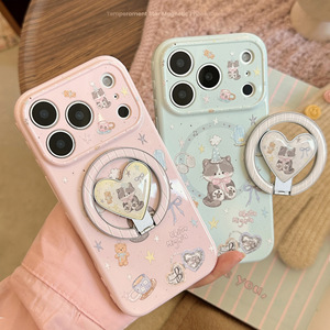 เคสโทรศัพท์กันกระแทกแบบสปอร์ต ดีไซน์แม่เหล็ก รูปหัวใจ สำหรับ 17 Air/16Pro MAX/15 Pro/14 Plus/13TPU TPU+PC - Product Image 2