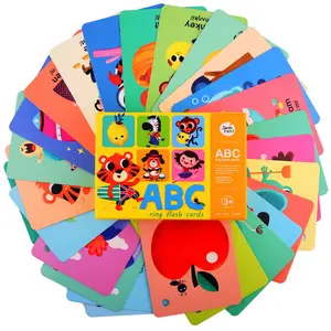 Impresión de tarjetas de dibujos animados para niños, materiales respetuosos con el medio ambiente de alta calidad