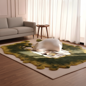 Alfombra de Lana Hecha a Mano para Sala de Estar, Mesa de Centro, Dormitorio, Habitación de Huéspedes, Alfombra Personalizable para el Hogar - Product Image 1