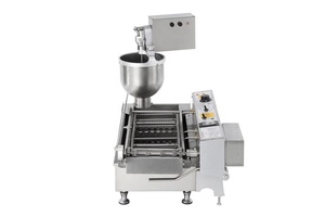 Máquina de aperitivos de soporte técnico, máquina eléctrica comercial de doble fila, automática, para hacer rosquillas - Product Image 5