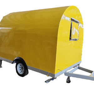 <span class=keywords><strong>Remorque</strong></span> ronde mobile de cuisine de camion de voie de nourriture de barbecue pour des chariots de café de camion de Tacos de restauration rapide de rue - Product Image 1