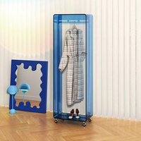 Support de rangement en acrylique personnalisé de style moderne pour chambre à coucher, capot en plastique pliable et vêtements avec roues pour meubles de maison