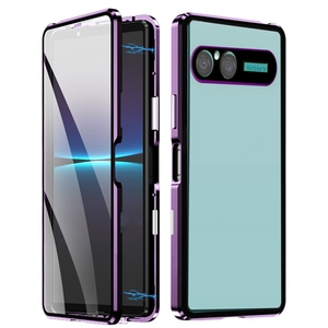 Custodia per Telefono in Metallo con Vetro Temperato Trasparente a Copertura Totale 360° con Protezione Magnetica per <span class=keywords><strong>Sony</strong></span> <span class=keywords><strong>Xperia</strong></span> 1O VII - Product Image 1