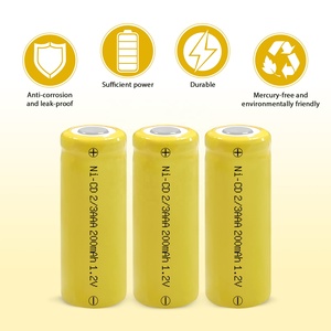 니켈 카드뮴 배터리 <span class=keywords><strong>NI</strong></span>-<span class=keywords><strong>CD</strong></span> 2/3 AAA 200mAh 1.2V 태양광 조명용 배터리 - Product Image 5