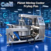 Marmite de cuisson automatique à agitation planétaire électrique en acier inoxydable avec grattoir agitateur