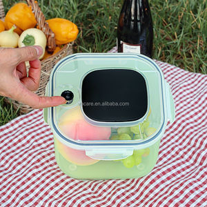 Vacare Save Kitchen Space Nestable Design Empilable Style Stock Aliments Frais Multifonctionnel Carré Stockage Alimentaire Couvercle Sous Vide 800ML - Product Image 1