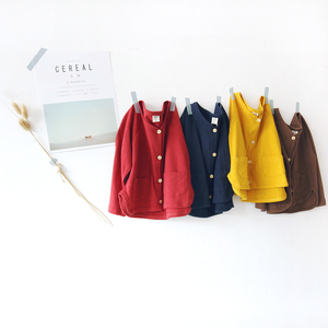 Kids Long Sleeve Shirt V Neck Cotton Casual T Shirt Children Clothes Toddler Outfits Wholesale T-Shirt Kids <b>Cardigans</b> Girls Tops - Product Image 1