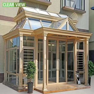 Certificado Sunrooms Fabricante Independiente Marco de aluminio Porche Veranda Sunroom <span class=keywords><strong>Casa</strong></span> de cuatro estaciones - Product Image 5