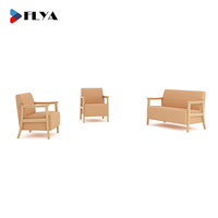 Mobilier de bureau Chaise en tissu Fauteuil de détente Ensemble de canapés modernes de loisirs