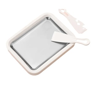 Hộ gia đình nhỏ Tự làm sữa chua & Kem Máy Plug-Free Smoothie & Frying Pan phong cách mới của trẻ em chiên Ice Pan công cụ làm bằng kim loại - Product Image 1