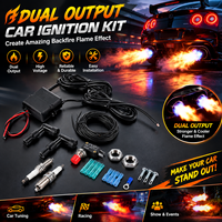 Kit d'allumage automobile à double sortie, allumeur à effet de flamme haute tension pour échappement, course, tuning automobile et spectacles