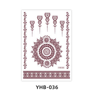 Fábrica Henna pegatina plantilla tatuaje temporal brillo aerógrafo impermeable temporal Luna agua tatuaje pegatina <span class=keywords><strong>parejas</strong></span> <span class=keywords><strong>para</strong></span> fiesta - Product Image 3