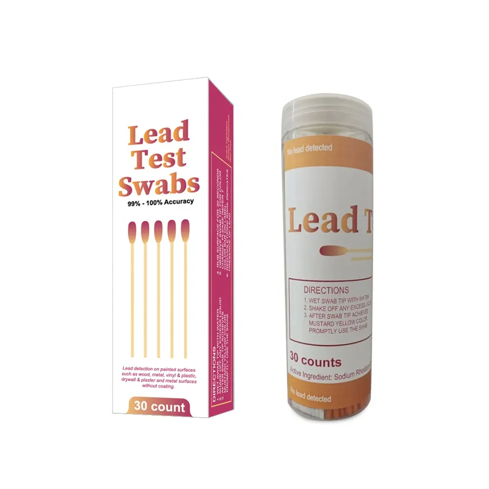 Newest EUA Home Lead swab test kit hot sale new product paint toy furniture with rapid results in 30 seconds
