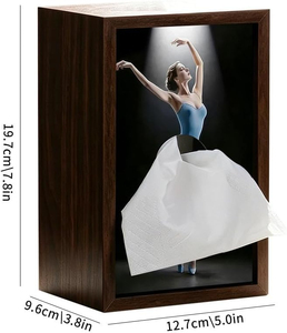 Porta Fazzoletti in Legno di Noce a Forma di Ballerina, Decorazione Professionale per Studio di Danza, Elegante Scultura Figurativa, Regalo di Anniversario per <span class=keywords><strong>Insegnanti</strong></span> - Product Image 2