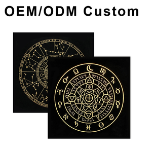 Nappe <span class=keywords><strong>de</strong></span> Tarot Personnalisable, Tapis <span class=keywords><strong>de</strong></span> Divination à Motifs Zodiaques pour l'Expédition <span class=keywords><strong>de</strong></span> <span class=keywords><strong>Cartes</strong></span> <span class=keywords><strong>de</strong></span> Tarot et les Rituels, <span class=keywords><strong>Jeu</strong></span> <span class=keywords><strong>de</strong></span> Tarot - Product Image 1