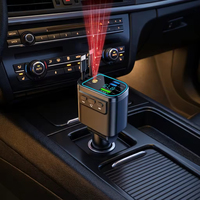 5 in 1 Adaptor Charger Mobil Retractable PD 35W Pengisian Cepat Untuk iPhone/Android Dengan BT 5.4 FM Transmitter Panggilan Hands-Free