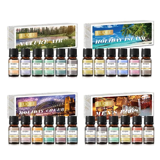 Private Label Gift Set 100% Nature Aromatherapy Aroma 10ml Christmas Perfume Fragrance Oil Lasting Fragrance Oil