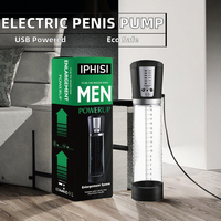 Pompe à pénis électrique USB rechargeable, dispositif d'agrandissement par vide multi-modes, entraînement masculin, étanche IPX6, écologique