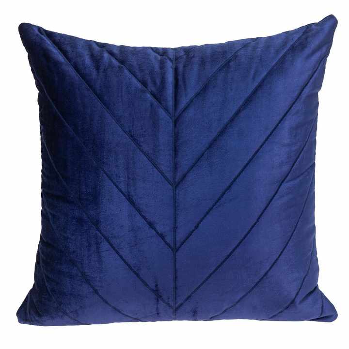 HMS Quilted Velvet Arrows Blue Decorative Throw Pillow Cushion Case Pillow Cases & Decorative Accessories