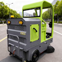Balayeuse de rue industrielle, commerciale et extérieure CleanHorse, nouvelle balayeuse mécanique à poussière, à brosse latérale électrique haute pression