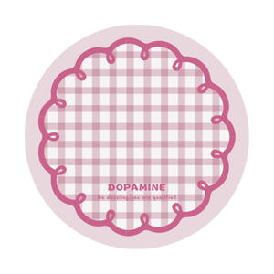 Posavasos redondo de goma a cuadros Dopamine de 14 cm, aislante del calor, antideslizante, para decoración de mesa - Product Image 4