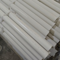 Tuyau de drainage en PVC haute pression DN50mm de 2 pouces, épaisseur de paroi de 2.0mm durable pour la plomberie d'évacuation des eaux usées souterraines