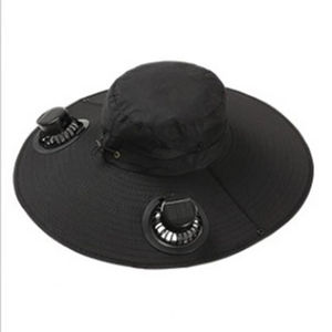 Chapeau ventilateur rechargeable à énergie solaire avec double alimentation pour les sports d'été en extérieur, réglable, unisexe, pour la pêche et les fêtes - Product Image 6