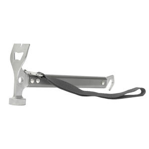 Martillo multiherramienta para exteriores, mango de aleación de aluminio, cabeza de cincel plana de 29x10cm para clavado de lona de tienda de campaña - Product Image 5